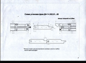 ДФ-14.302.01-06 Комплект фрез для изготовления вагонки 160х40 (полка 10мм, R=5, шип прямой), Р6М5